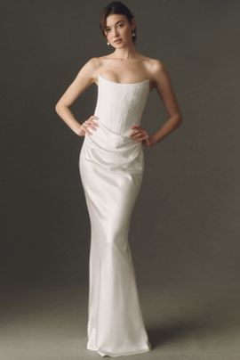 SAU LEE Frances Jacquard Maxi Dress