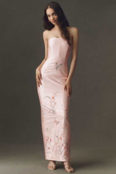 SAU LEE Isla Satin Gown
