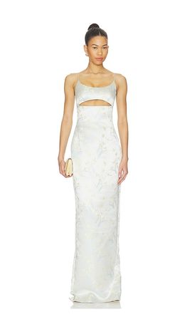 SAU LEE SAU LEE Constance Jacquard Gown