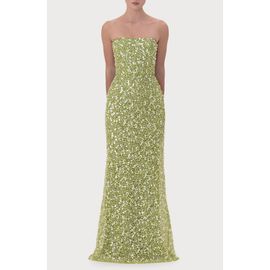 SAU LEE SAU LEE Courtney Beaded & Sequin Strapless Gown