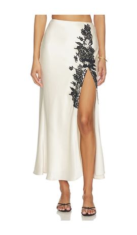 SAU LEE SAU LEE Elva Satin Skirt