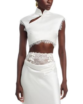Sau Lee Sau Lee Lila Satin Top