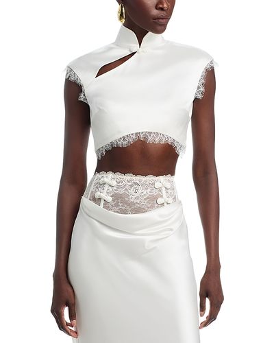 Sau Lee Sau Lee Lila Satin Top