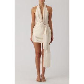 SAU LEE SAU LEE Solene Halter Neck Cocktail Minidress