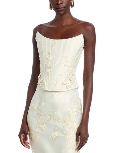 Sau Lee Sau Lee Sutton Embroidered Corset Top
