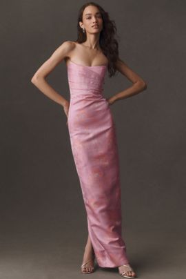 SAU LEE Savie Jacquard Gown