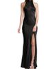 Sau Lee Women's Penelope Satin Halter Gown - 2