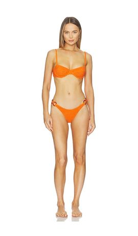 Saudade Saudade Orange Ray Bikini Set