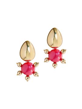 Saulé Women's La Dolce Vita Tulia 18K-Gold-Plated & Wood Drop Earrings
