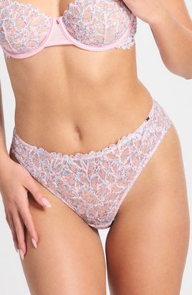 SAVAGE X FENTY SAVAGE X FENTY Savage Not Sorry Printed Lace Cheeky Panties