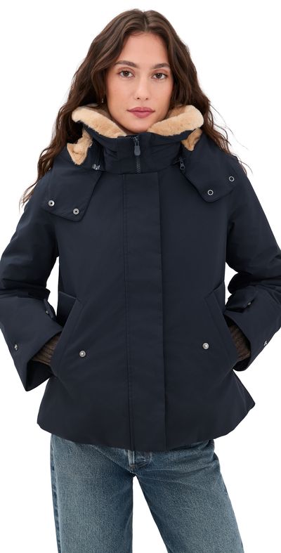 Save The Duck Save The Duck Solana Coat Blue Black