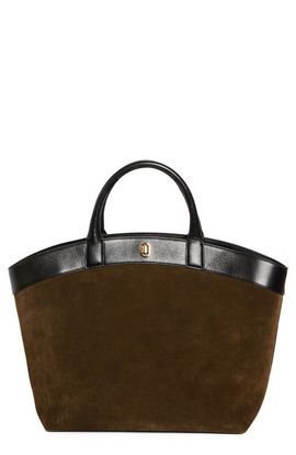 SAVETTE SAVETTE Large Tondo Suede & Leather Tote