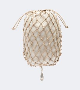 Savette Savette MacramÃ© Small leather pouch
