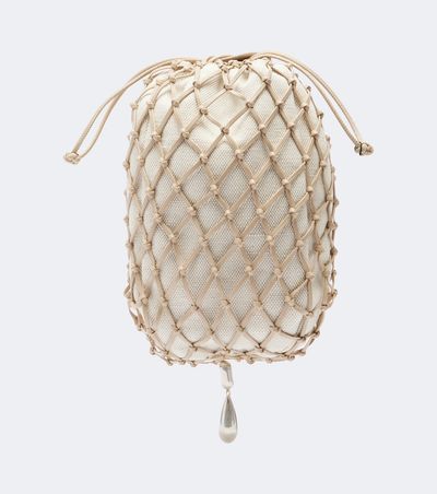Savette Savette MacramÃ© Small leather pouch