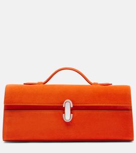 Savette Savette Slim Symmetry suede tote bag