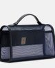 Savette Savette Symmetry leather-trimmed mesh tote bag - 4