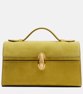 Savette Savette Symmetry Pochette Mini suede top-handle bag