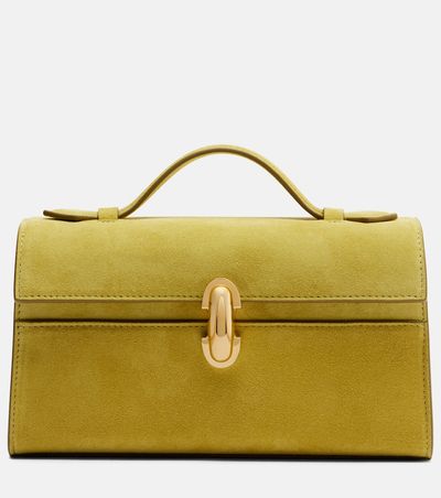 Savette Savette Symmetry Pochette Mini suede top-handle bag