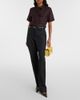 Savette Savette Symmetry Pochette Mini suede top-handle bag - 5