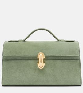 Savette Savette Symmetry Pochette Small suede top-handle bag