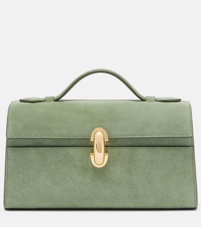 Savette Savette Symmetry Pochette Small suede top-handle bag