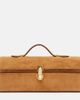 Savette Savette Symmetry Slim Medium suede top-handle bag - 1