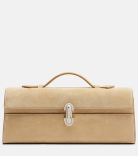 Savette Savette Symmetry Slim suede top-handle bag