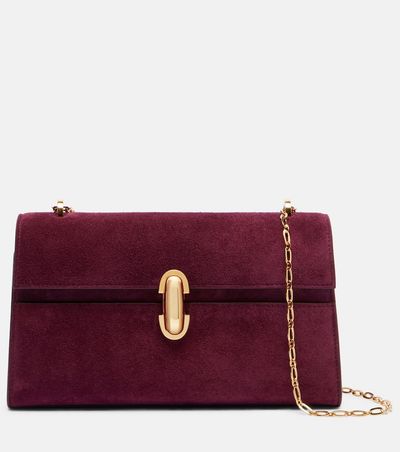 Savette Savette Symmetry suede crossbody bag