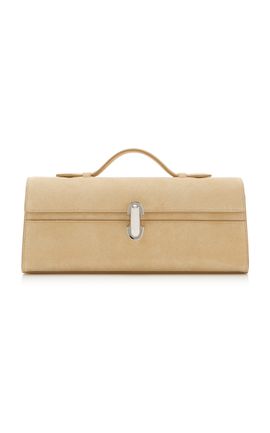 Savette Savette The Slim Symmetry Suede Pochette