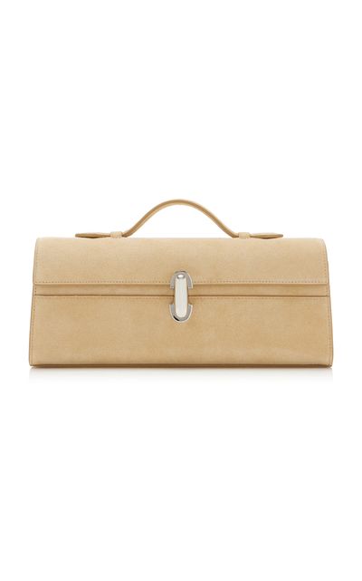 Savette Savette The Slim Symmetry Suede Pochette