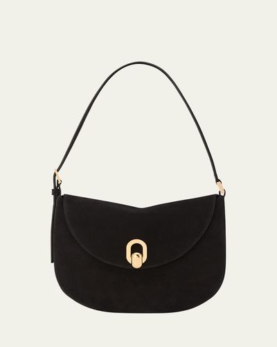 Savette The Tondo Suede Hobo Bag