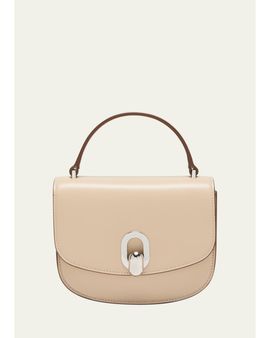 Savette Tondo Mini Leather Top-Handle Bag