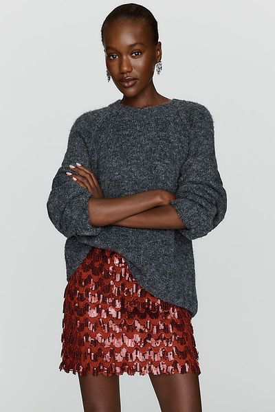 Saylor Bodil Sequin Mini Skirt