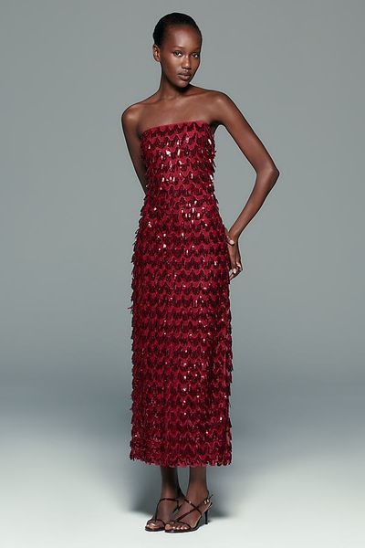 Saylor Brynhild Strapless Maxi Dress