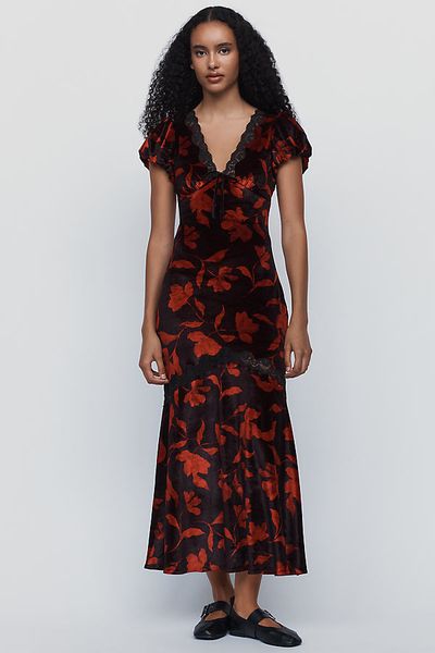 Saylor Kasey Velvet Maxi Dress