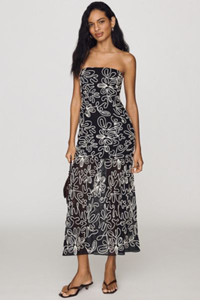 Saylor Kriss Strapless Midi Dress