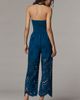 Saylor Oriella Strapless Eyelet Jumpsuit - 4