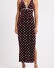 Saylor Saylor Fiorella Embellished Velvet Midi Dress - 1