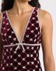 Saylor Saylor Fiorella Embellished Velvet Midi Dress - 4