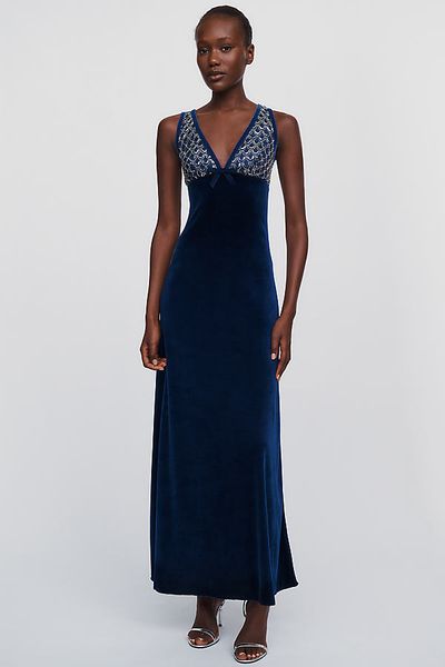 Saylor Serefina Velvet Midi Dress