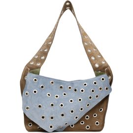 SC103 SC103 Blue & Brown Record Messenger Bag
