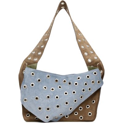 SC103 SC103 Blue & Brown Record Messenger Bag