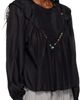 SC103 SC103 Green & Navy Prince Blouse - 2