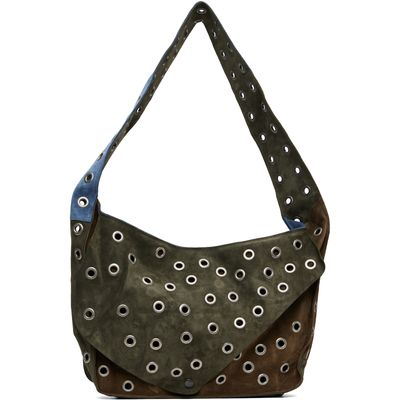 SC103 SC103 Khaki & Blue Record Messenger Bag