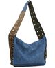 SC103 SC103 Khaki & Blue Record Messenger Bag - 3