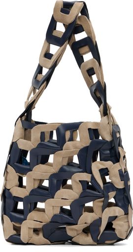 SC103 SC103 Navy & Beige Links Bag