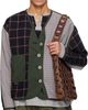 SC103 SC103 Navy & Purple Ridge Cardigan - 1