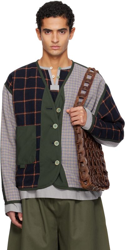 SC103 SC103 Navy & Purple Ridge Cardigan
