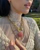 SC COLLECTION SC Collection Amore Necklace in Peach Pink, Women's at Urban Outfitters - 3