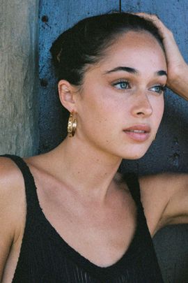 SC COLLECTION SC Collection Levi Hoops in Gold, Women's at Urban Outfitters